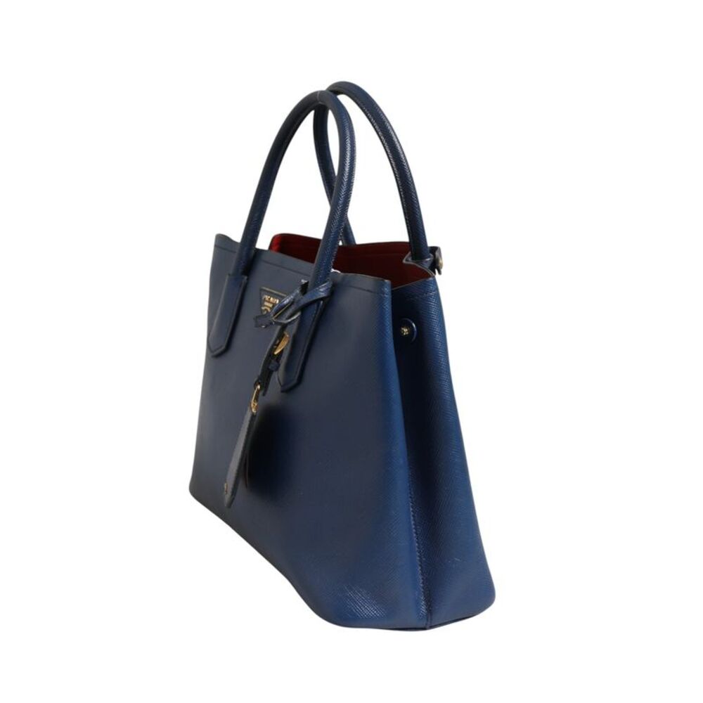 Prada Blue Saffiano Leather 2way Women's Bag - Picture 3 of 6